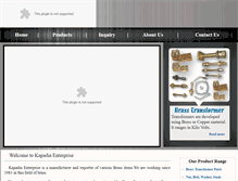 Tablet Screenshot of kapadiaenterprise.com